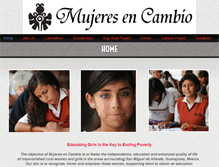 Tablet Screenshot of mujeresencambio.org